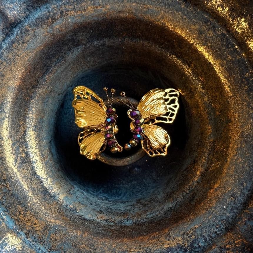 Drop Butterfly Earring