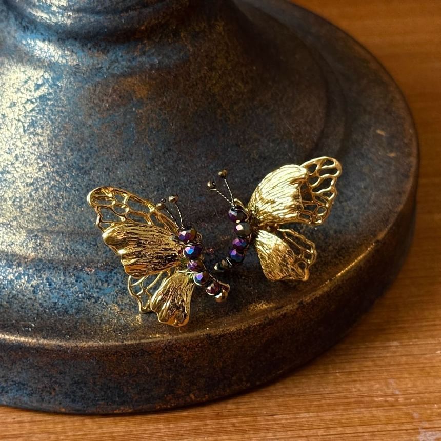 Drop Butterfly Earring