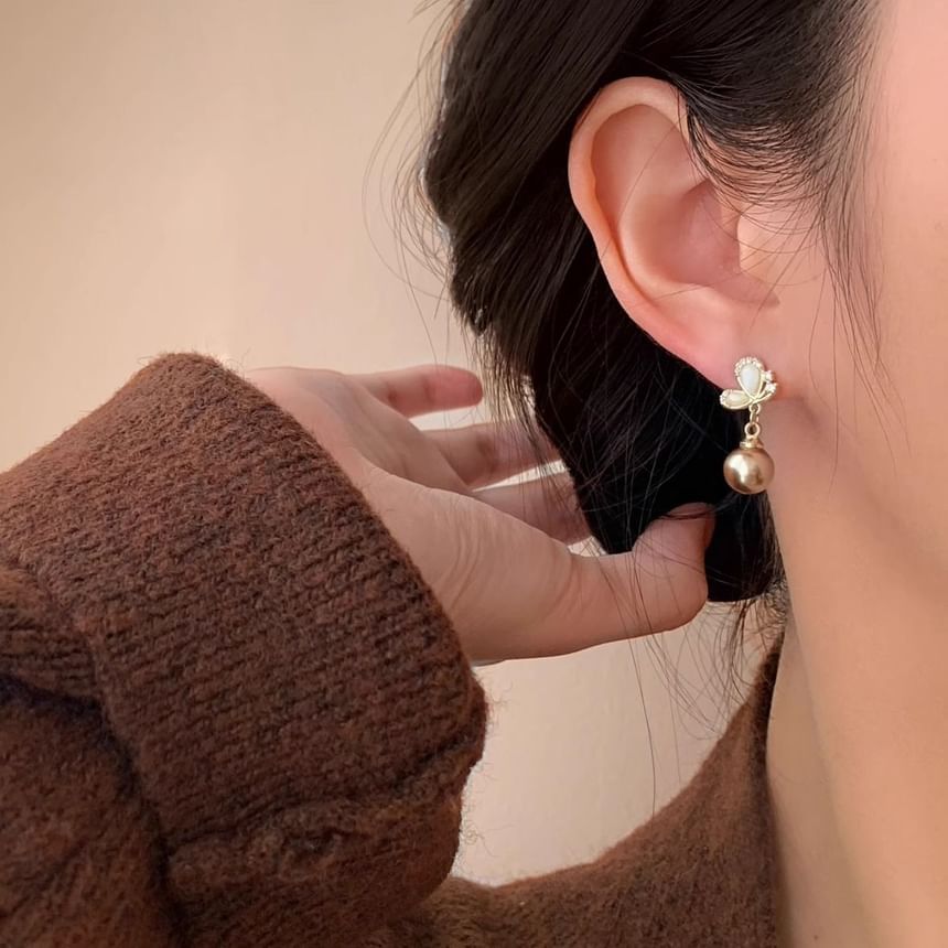 Butterfly Earring Dangle Beaded