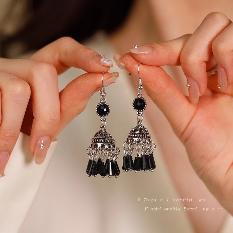 Dangle Beaded Earring Gemstone