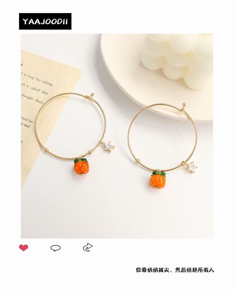 Pendant (Various Designs) Fruit Bangle Alloy