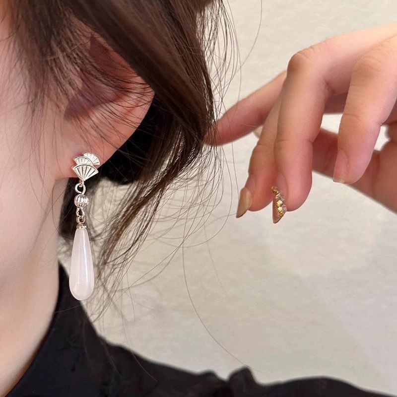 Drop Gemstone Designs) / Fan Alloy Rhinestone Cuff Earring Faux (Various Ear