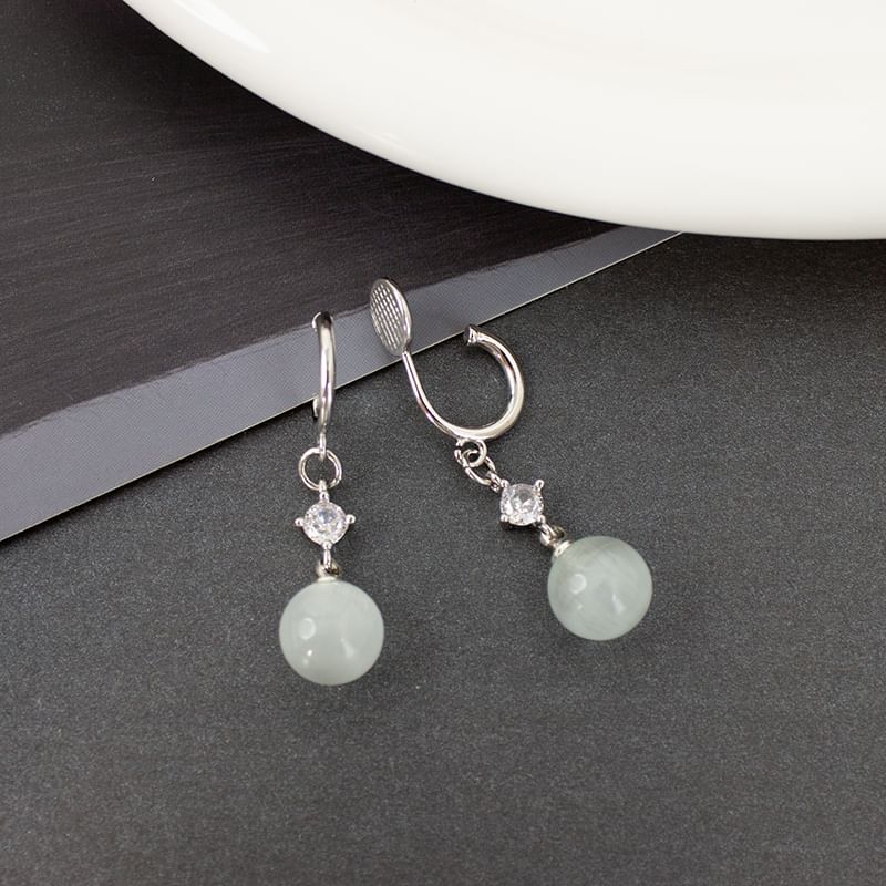 Cat Stone Designs) Ear Earring / Faux Alloy Cuff Eye (Various Dangle