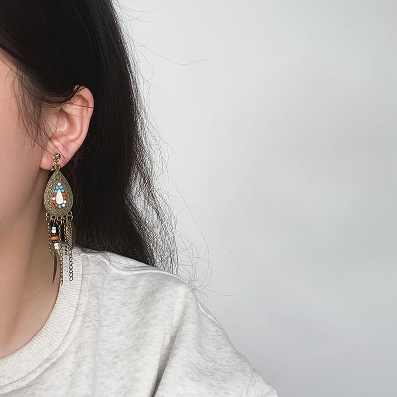 Cuff Designs) Ear Alloy Chandelier (Various Earring Leaf /