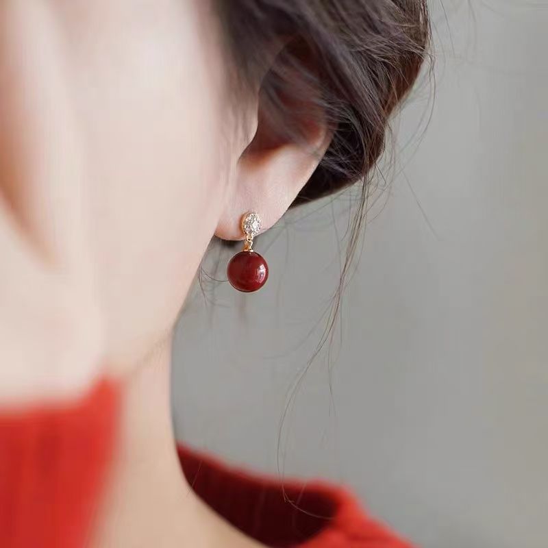 Drop Alloy Earring Bead Rhinestone