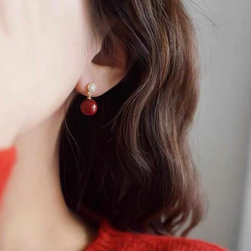 Drop Alloy Earring Bead Rhinestone