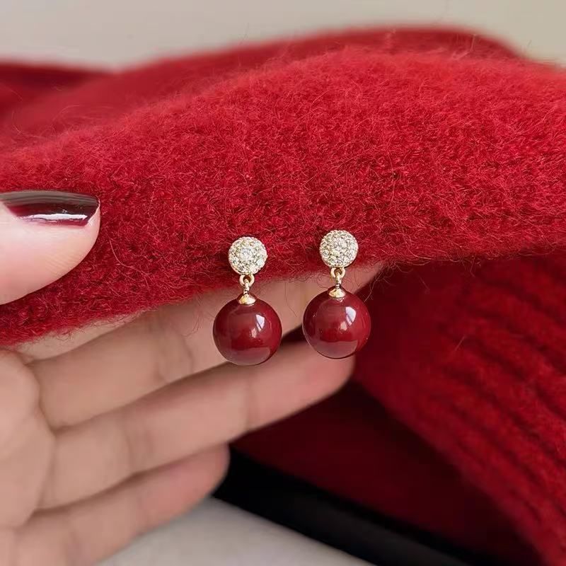 Drop Alloy Earring Bead Rhinestone