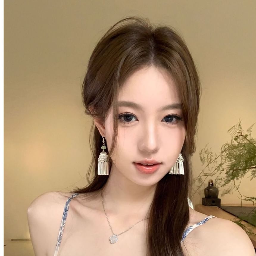 Fringed Earring Dangle Alloy