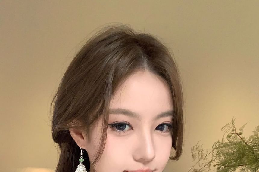 Fringed Earring Dangle Alloy