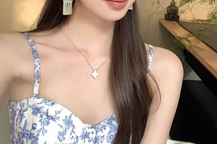 Fringed Earring Dangle Alloy