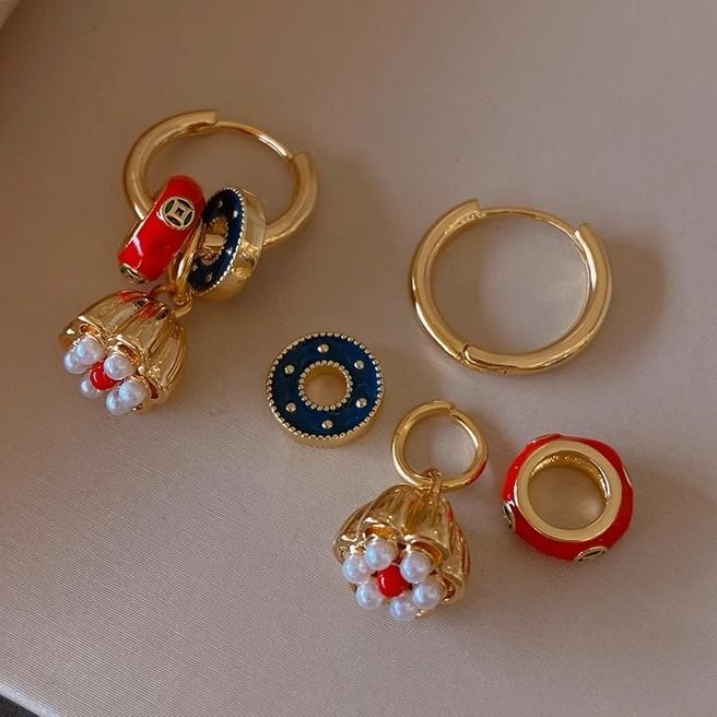 Lotus Drop Earring Alloy