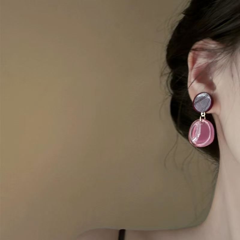 Acrylic Earring Alloy Drop