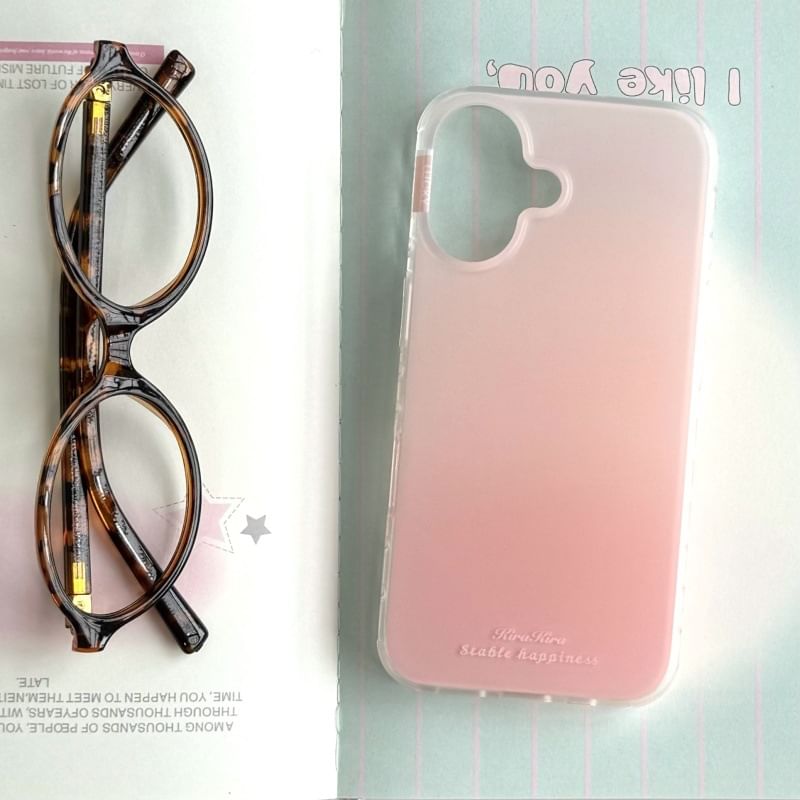 Cartoon MagSafe) Gradient Magnetic Stand Phone with (Compatible Case