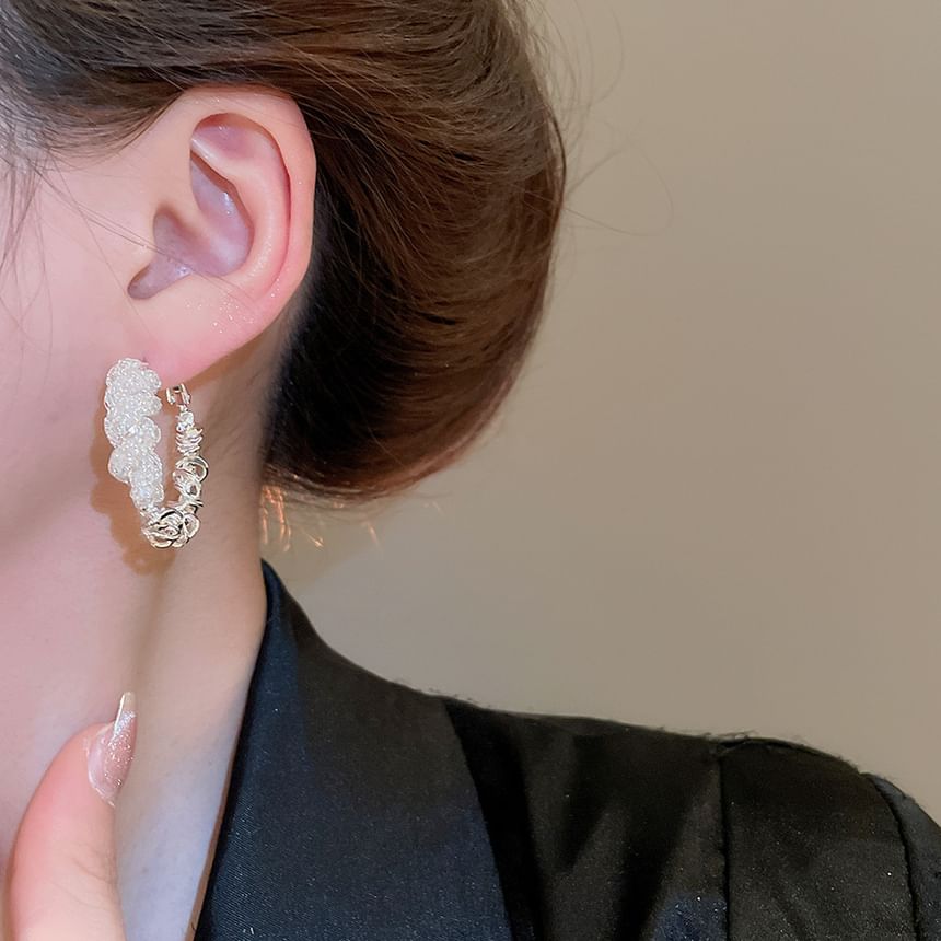 Earring Hoop (Various Designs) Twisted Alloy