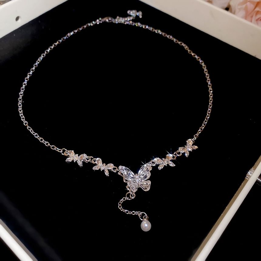 Choker Alloy Pearl Faux Designs) Pendant (Various