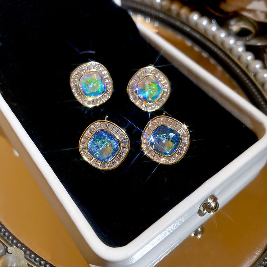 Stud Rhinestone Earring Alloy