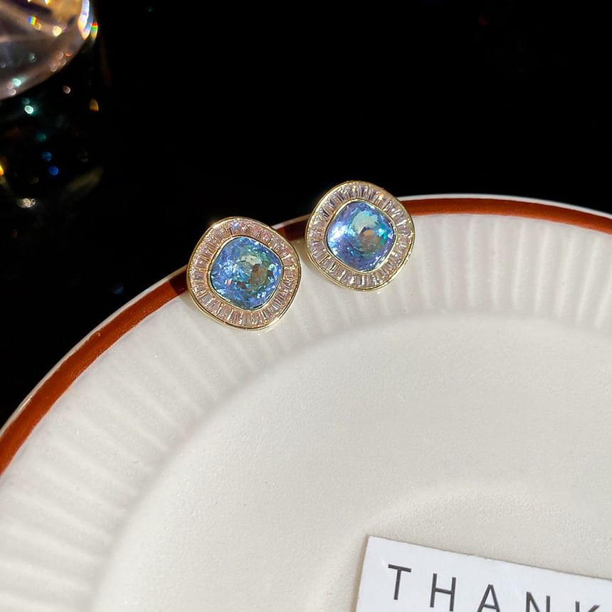 Stud Rhinestone Earring Alloy