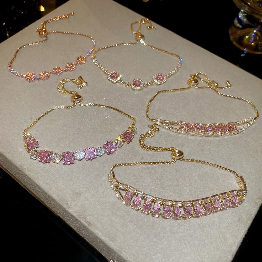 Designs) (Various Rhinestone Bracelet Alloy