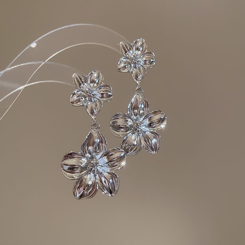 Floral Earring Drop Pendant / Necklace Alloy