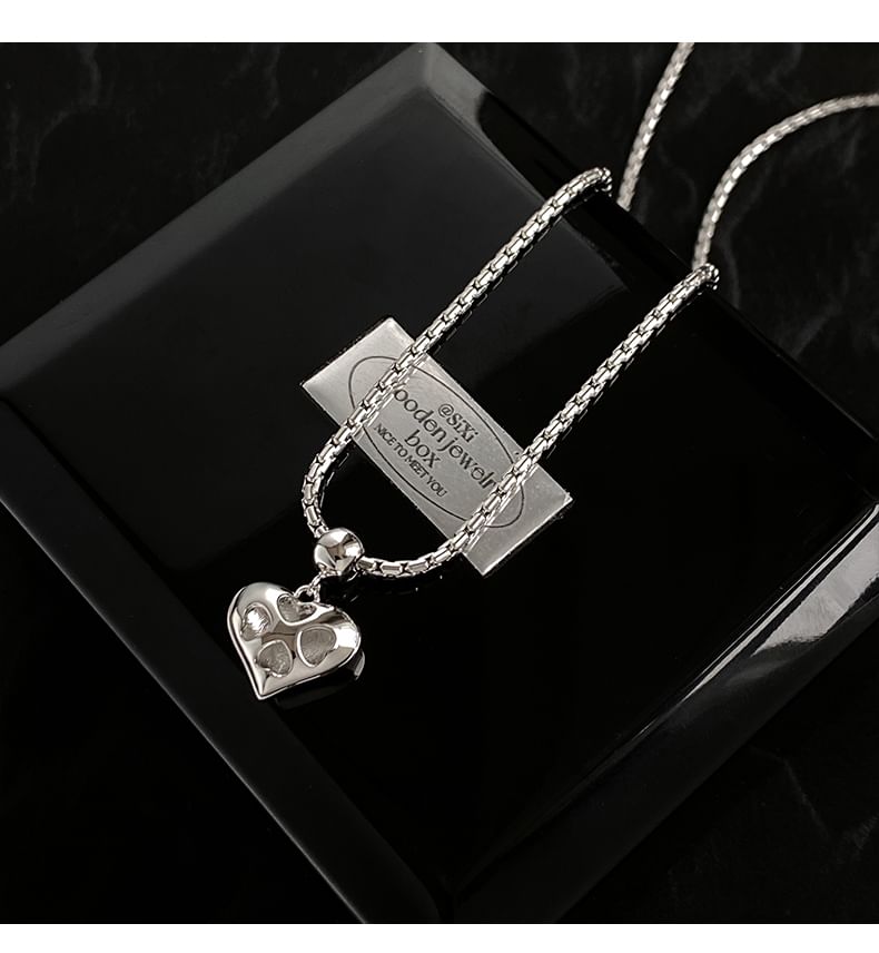 Pendant Necklace Heart Alloy