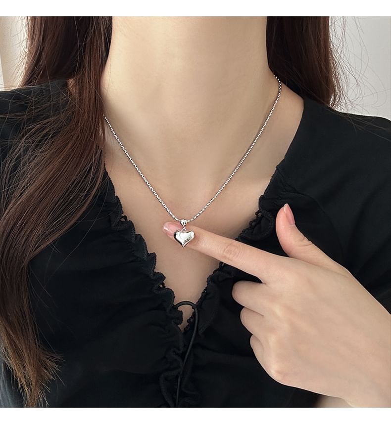 Pendant Necklace Heart Alloy