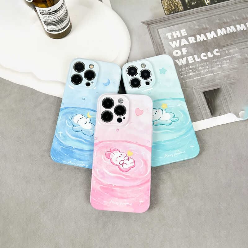 Phone Dog Case Swimming