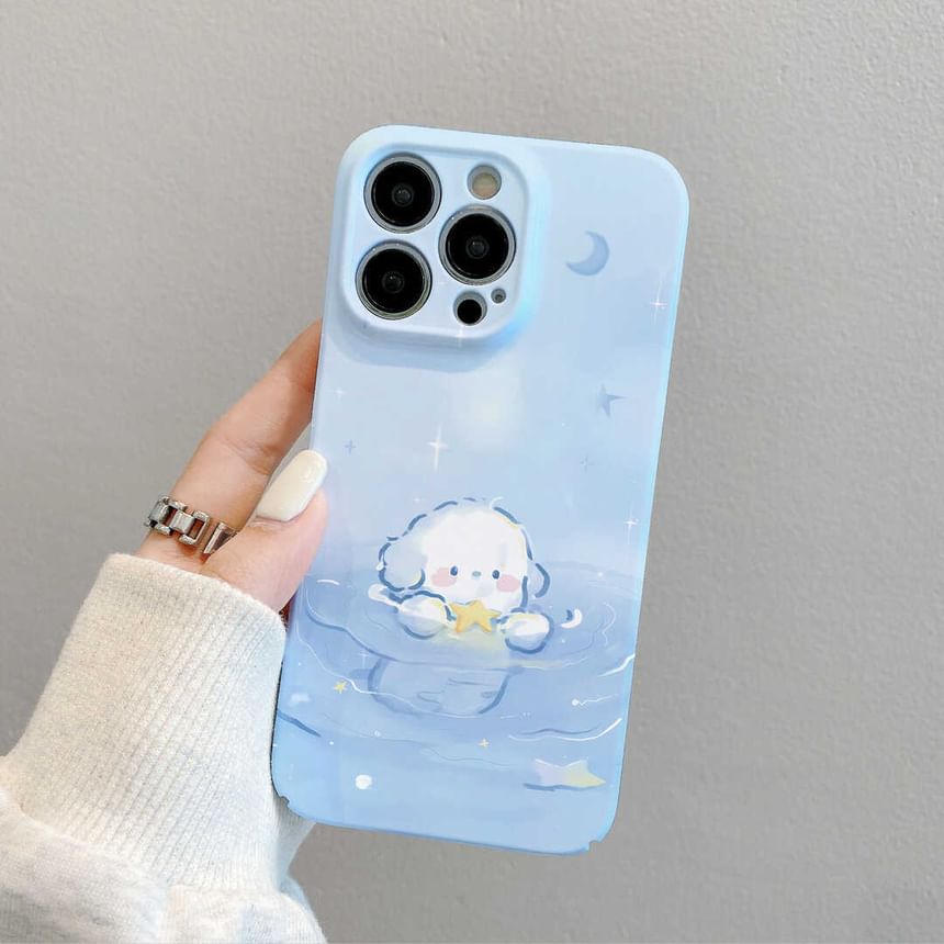 Phone Dog Case Swimming