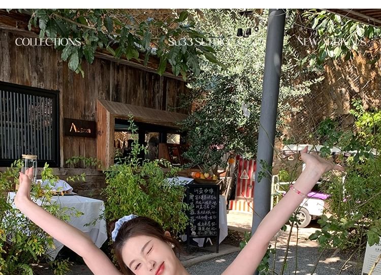 Lace Crop Top Camisole Plain Trim