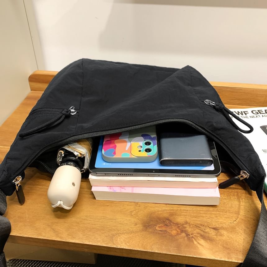 Nylon Crossbody Bag Plain