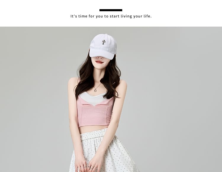 A-Line High Skirt Dotted Midi Lace Waist Panel