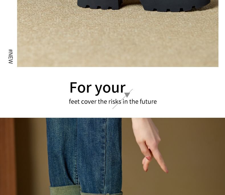 Boots Short Panel Mesh Platform