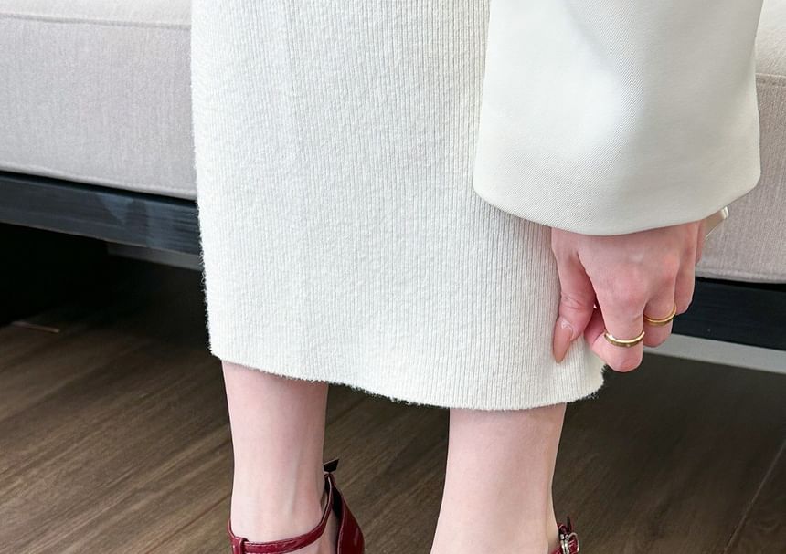 Patent D'Orsay Stiletto Leather T-Strap Pointed Pumps Toe