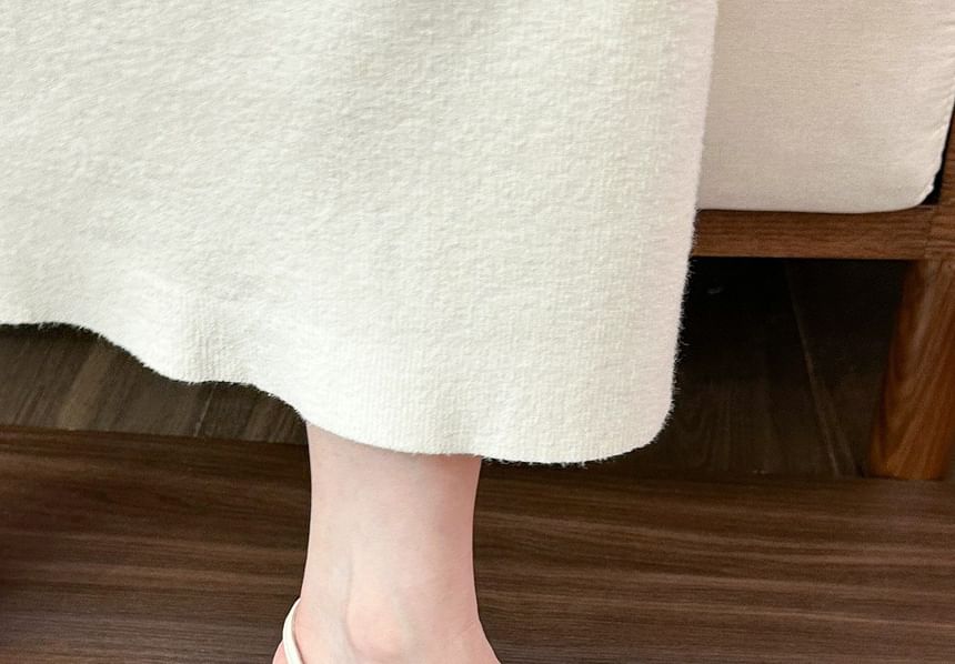 Pointed Toe Pumps Buckled Heel Slingback Kitten