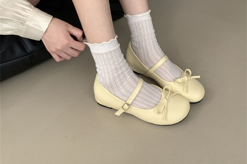 Bow Mary Wedge Jane Hidden Shoes