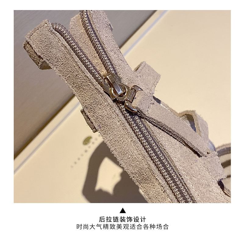 Heel Sandals Gladiator Block