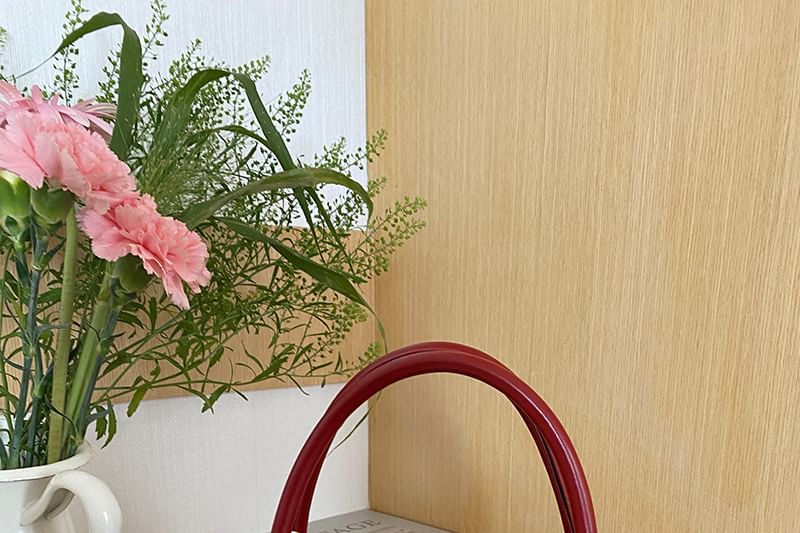 Handle Bag Leather Crossbody Flap Faux Top