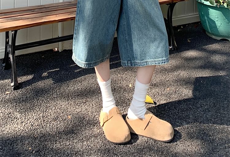 Rise Jeans Washed High Wide Leg Capri