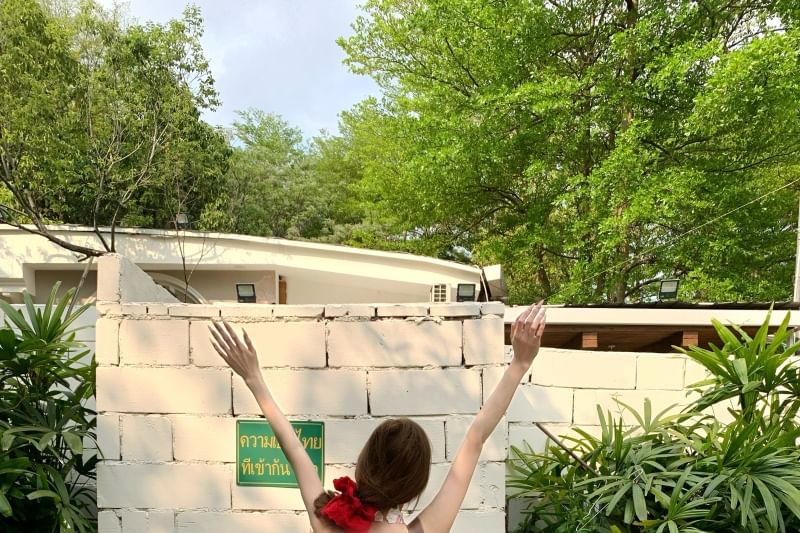 Panel Back Open Midi Dress Plaid Lace A-Line Halter