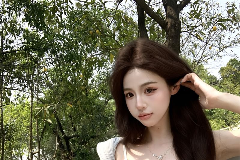 Plain Top / Cardigan Panel Corset Lace