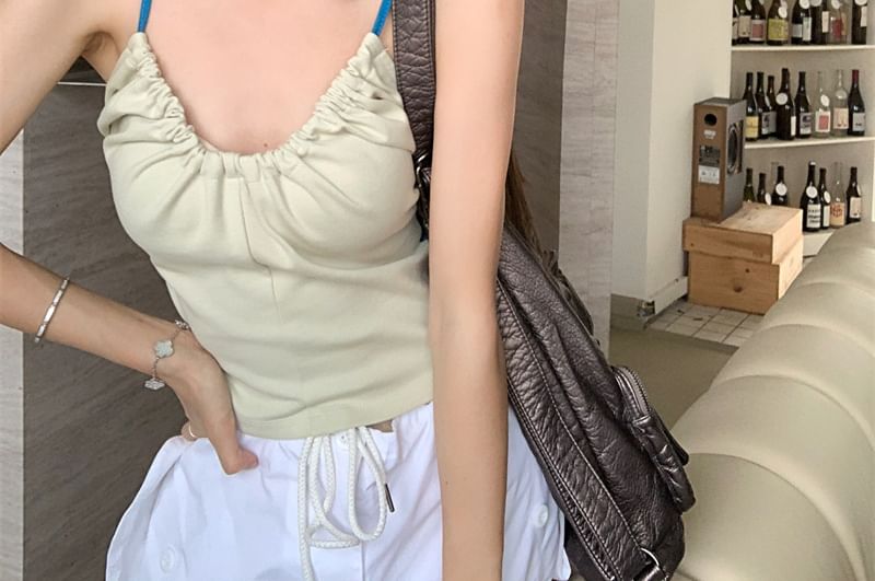 Top Cami Slim Fit Two Tone