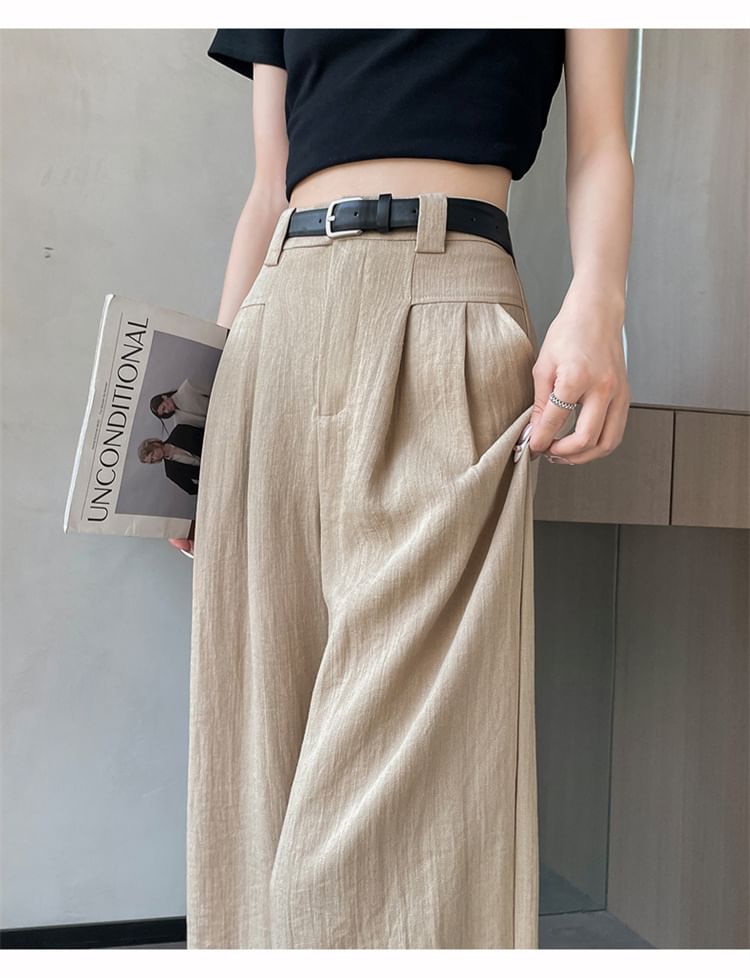 (Various High Designs) Leg Waist Wide Pants Plain Dress