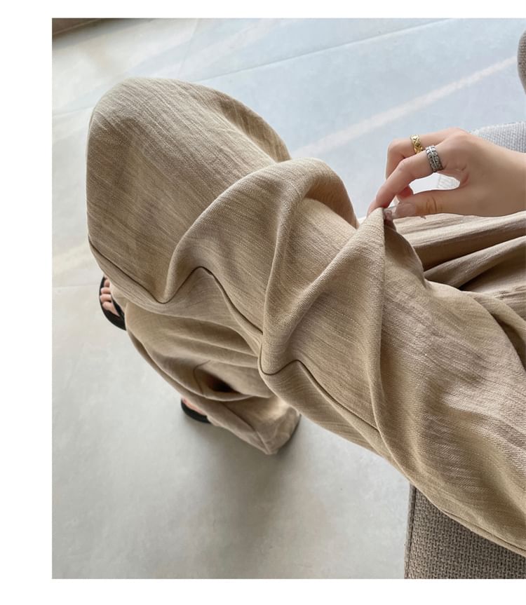 (Various High Designs) Leg Waist Wide Pants Plain Dress