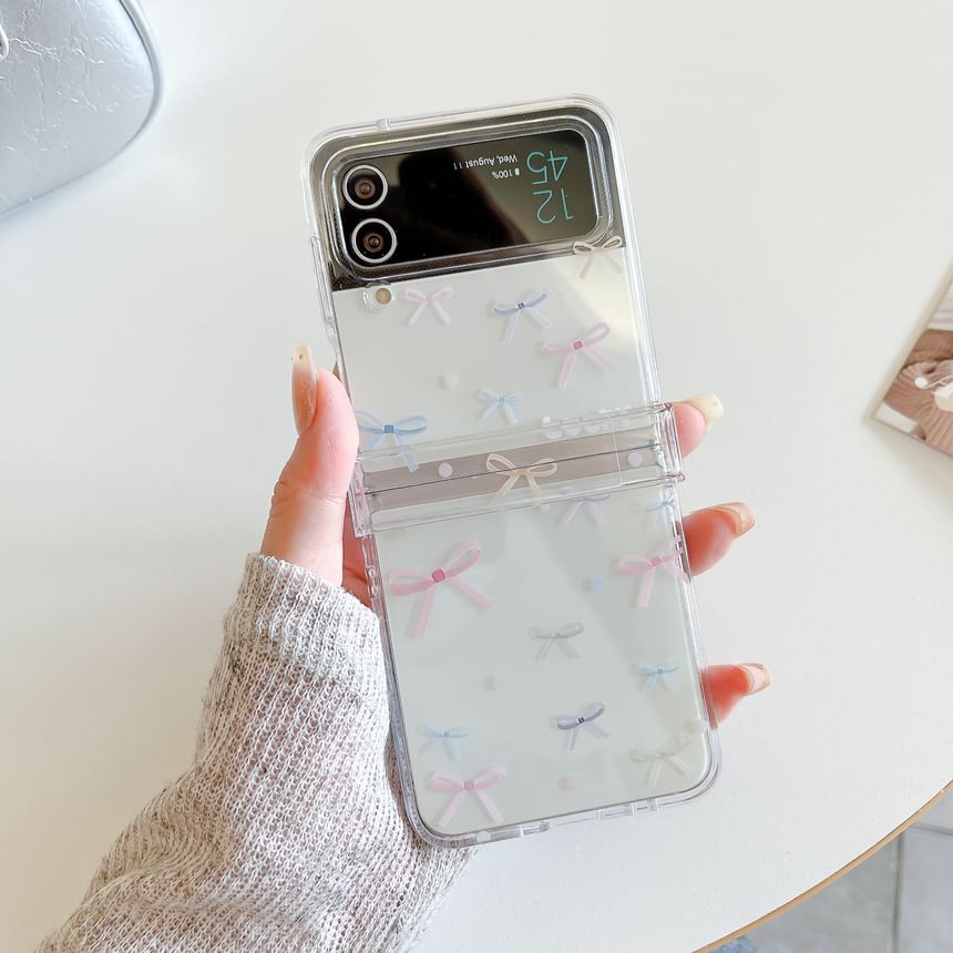 Phone Strap Heart Bow Set Case /