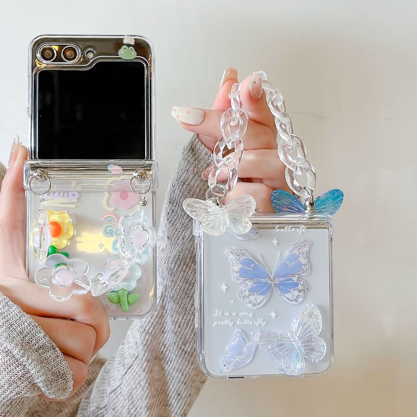 Floral Set Butterfly Phone / Case Strap