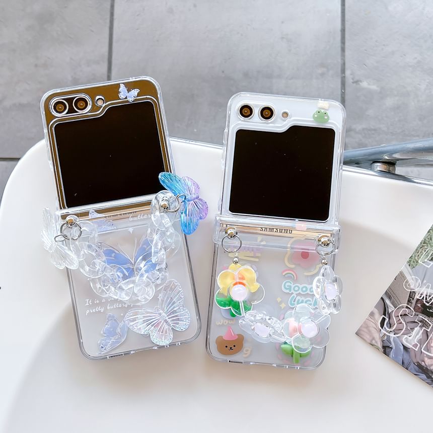 Floral Set Butterfly Phone / Case Strap