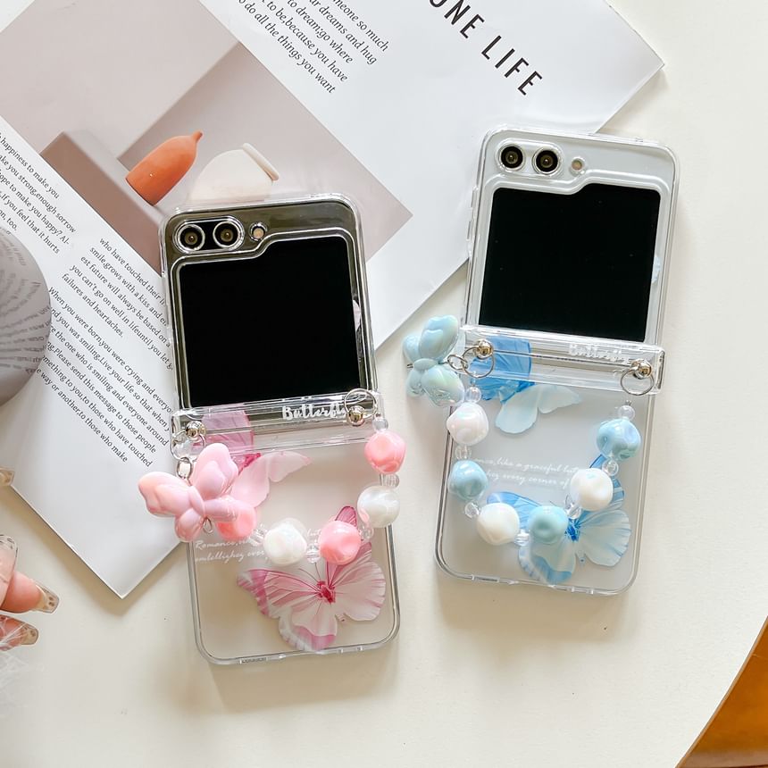 Set / Butterfly Strap Case Phone