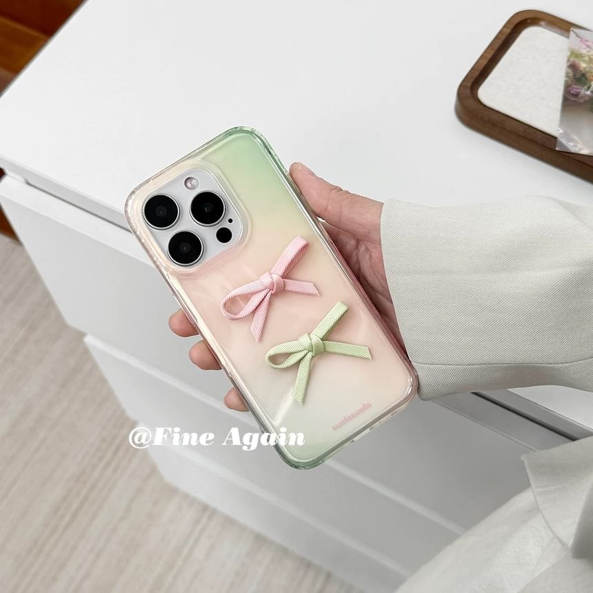 / Phone Strap Finger Ribbon Case