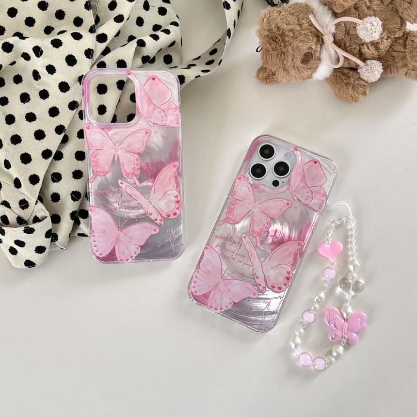 Phone Strap Case Set Floral /