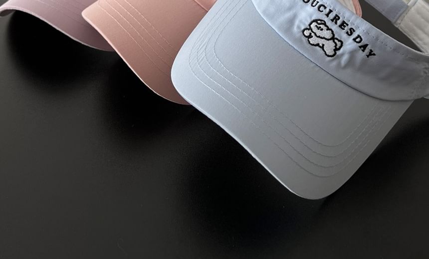 Embroidered Dog Visor Sun