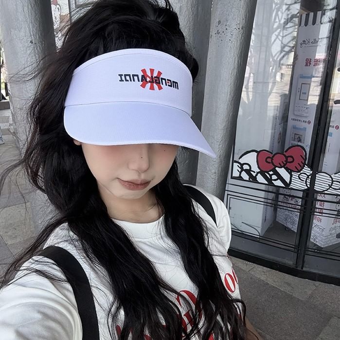 Sun Embroidered Visor Lettering